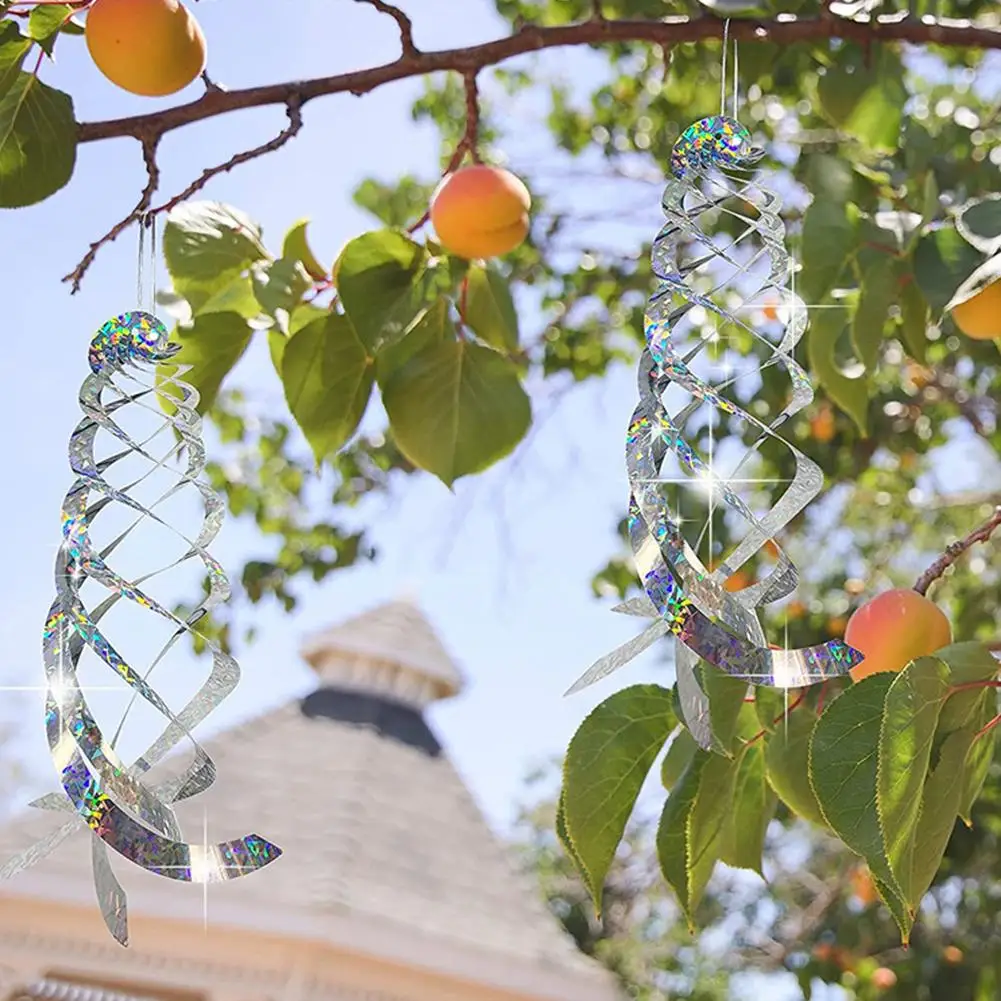 1pc 回転反射ロッド鳥よけ保護恐怖ツール鳥よけテープ反射抗鳥恐怖 3 色