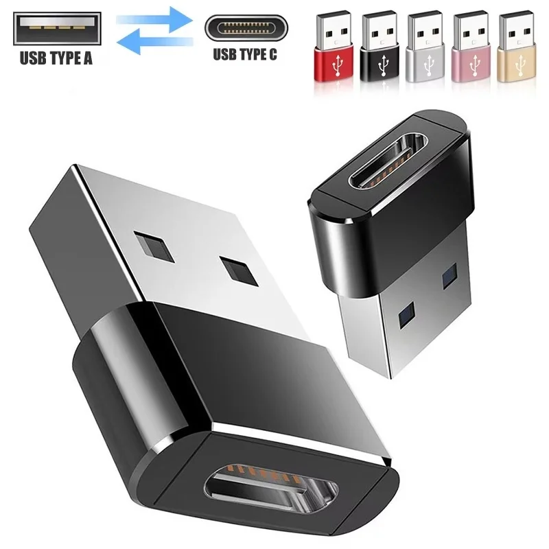 1-5Pcs Phone Laptop Computer USB Conversion Plug For Phone Tablet Laptop Computer USB C OTG Converter OTG Connector Accessories