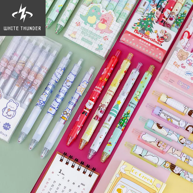 6 шт., ручка для письма, 0,5 мм