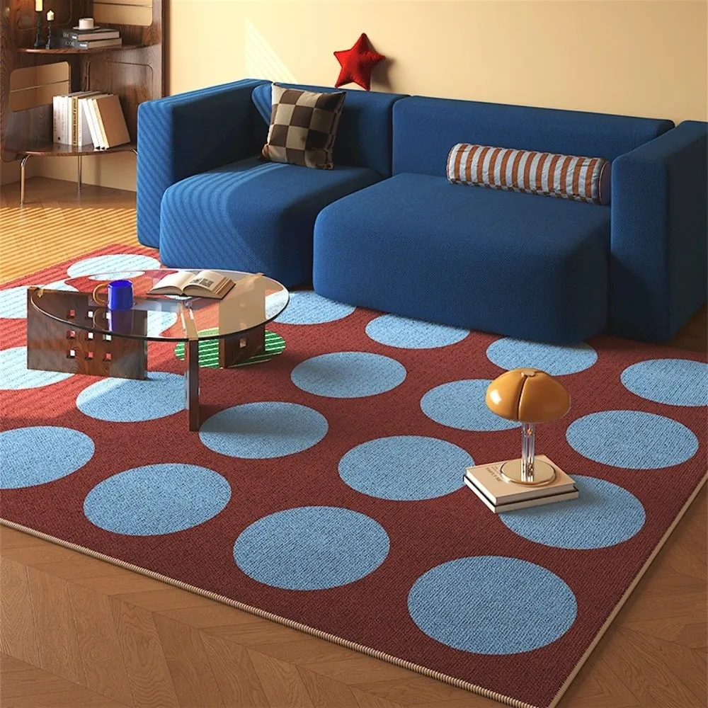 Trendy Crystal Velvet Living Room Carpet 80*120cm Simple Door Gasket Absorbs Water Well Luxury Retro Style Blanket