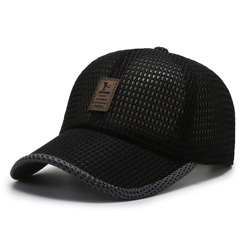 Big brim men's hat summer sports men's sun hat outdoor simple sun baseball mesh hat breathable peaked cap image 5