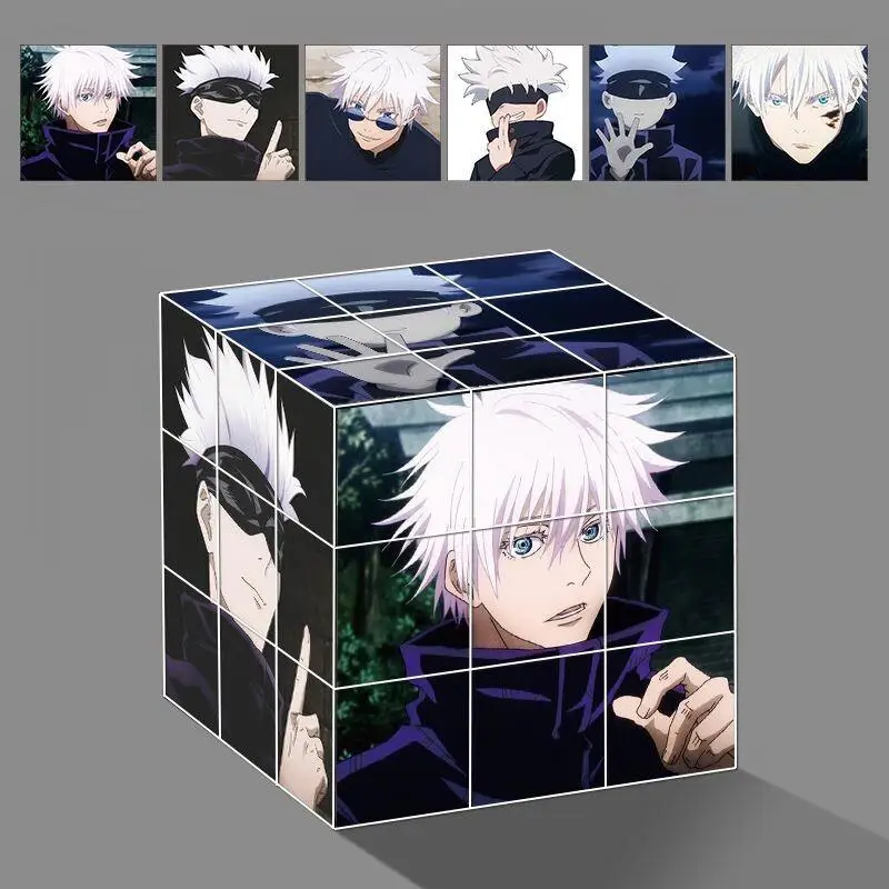 

BANDAI Jujutsu Kaisen Gojo Satoru Puzzle Cube Educational Stress Relief Toy Gift For Students Creative High Quality Fun Birthday