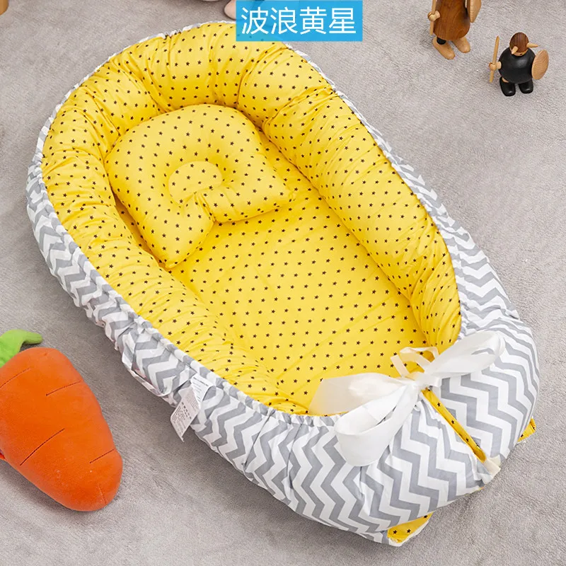 C'dear Portable Crib Bassinet Snuggle Bed Breathable Cotton Travel Baby Lounger Nest for Napping Traveling//