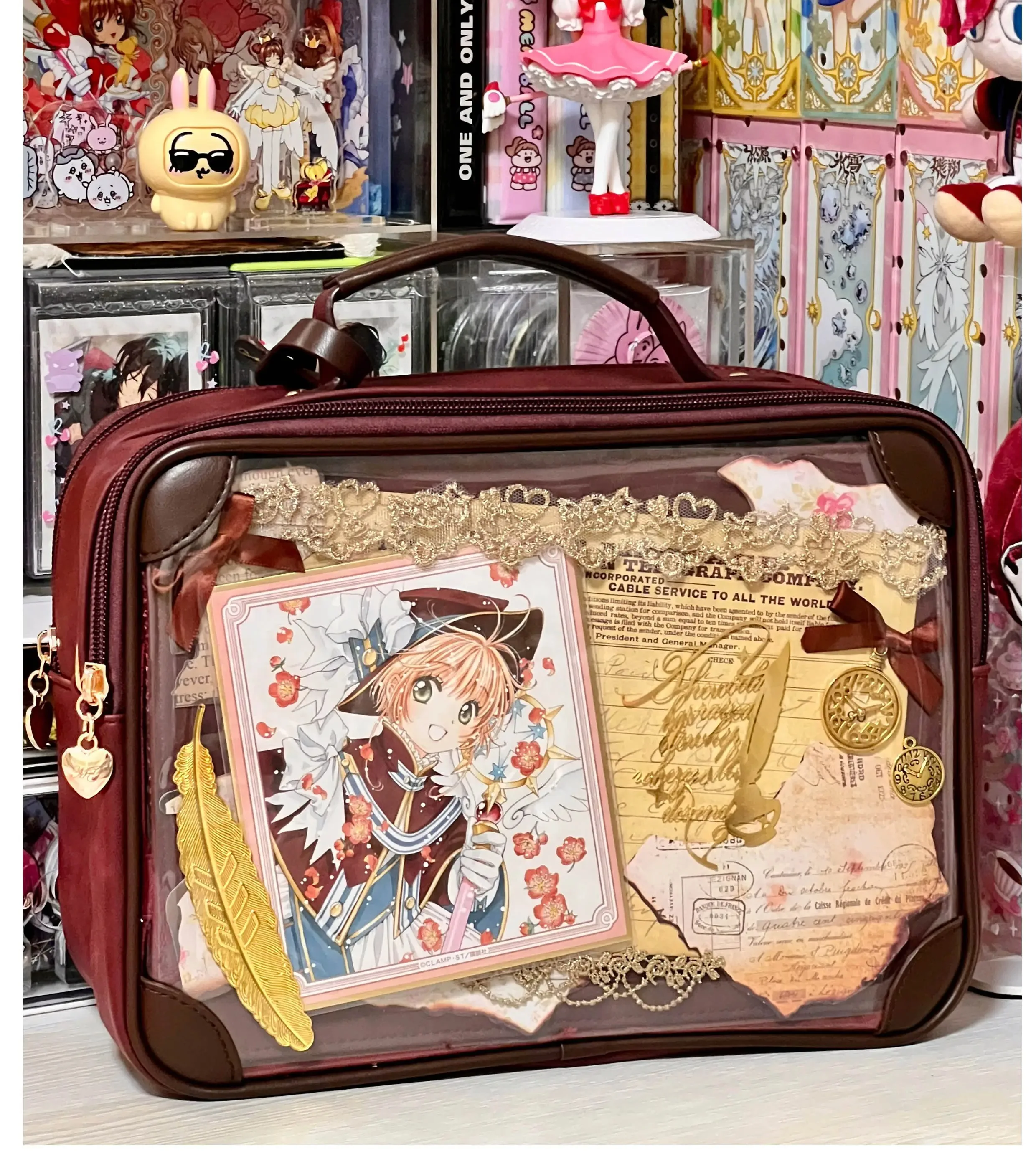 2026 Ita Bag New Sweeet Cute Transparent Crossbody Bags for Women Spring All Match Popular Display Shoulder Bag Bolso Сумка