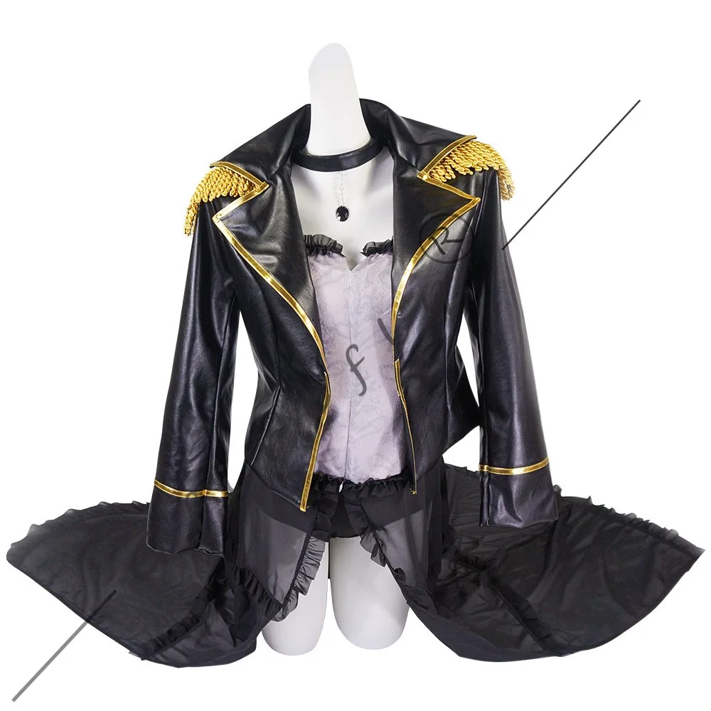 ชุดคอสเพลย์ My Dress-Up Darling ตัวละครโลเบเลียสีดำ ชุดสูทสีดำสุดเซ็กซี่และเท่ห์ พร้อมอุปกรณ์เสริมและวิกผมแบบเดียวกับตัวละครอนิเมะและเกม