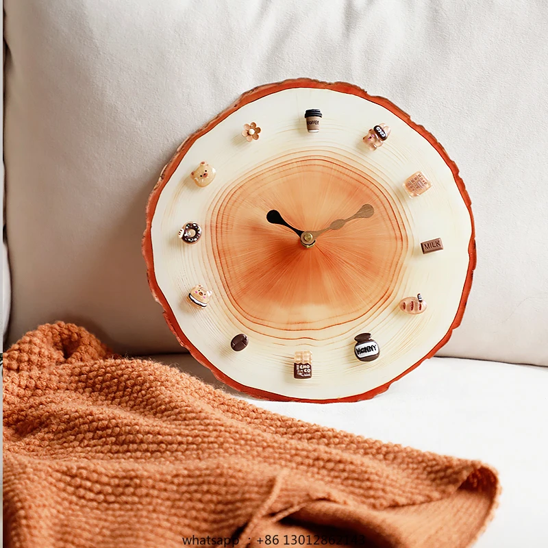 

Wall clock living room DIY magnetic clock non-punching three-dimensional clock cute