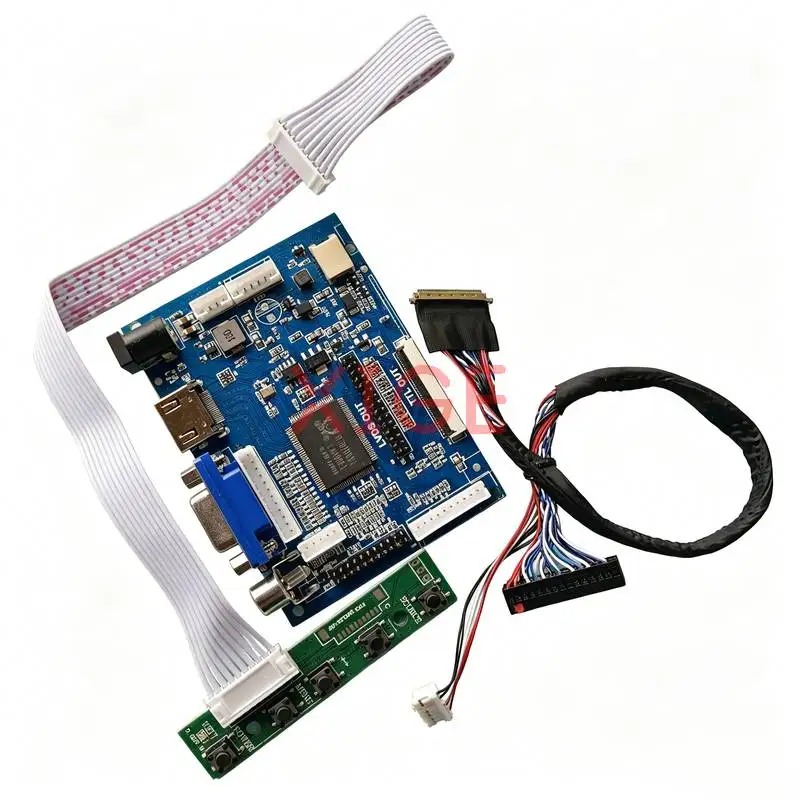 

For LTN133AT16 B101EW05 LTN121AT11 HSD101PWW1 Drive Board Kit DIY 1280x800 40Pin LVDS Laptop Display Screen 1280*800 HDMI+VGA+AV