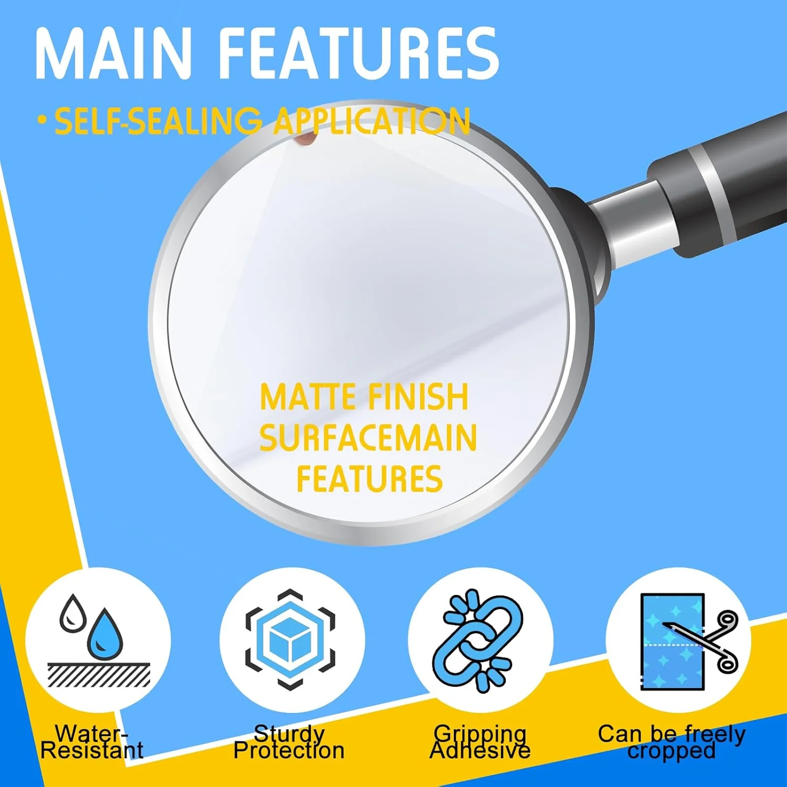 20 Sheets A4 Matte Clear Self-Adhesive Laminating Film Durable Waterproof Protection for Documents&Photos No Laminating Machine