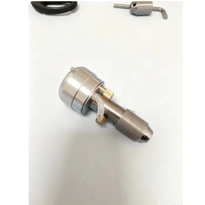 Pneumatic Push Knife, Metal Lindsay Engraving, Engraved Gold Handle, Standard Head Changeable Hand Control Model