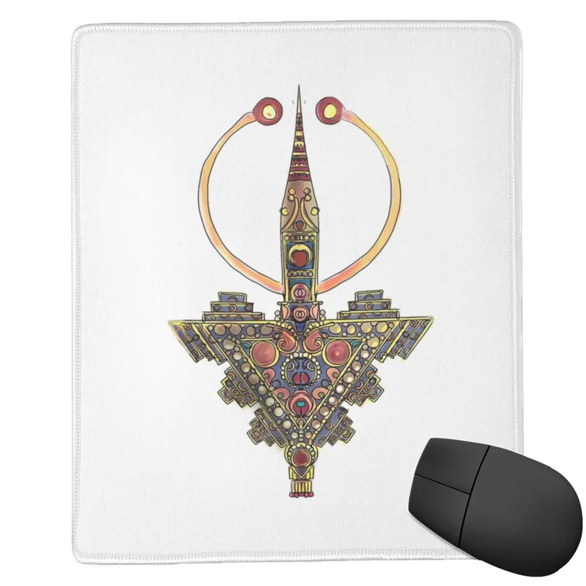 Kabyle Jewelry Amazigh Morocco 7x9 in 22x18 cm Mouse Pad Computer Keyboard Mouse Mat Gaming PC Laptop Desk MatTable Mats