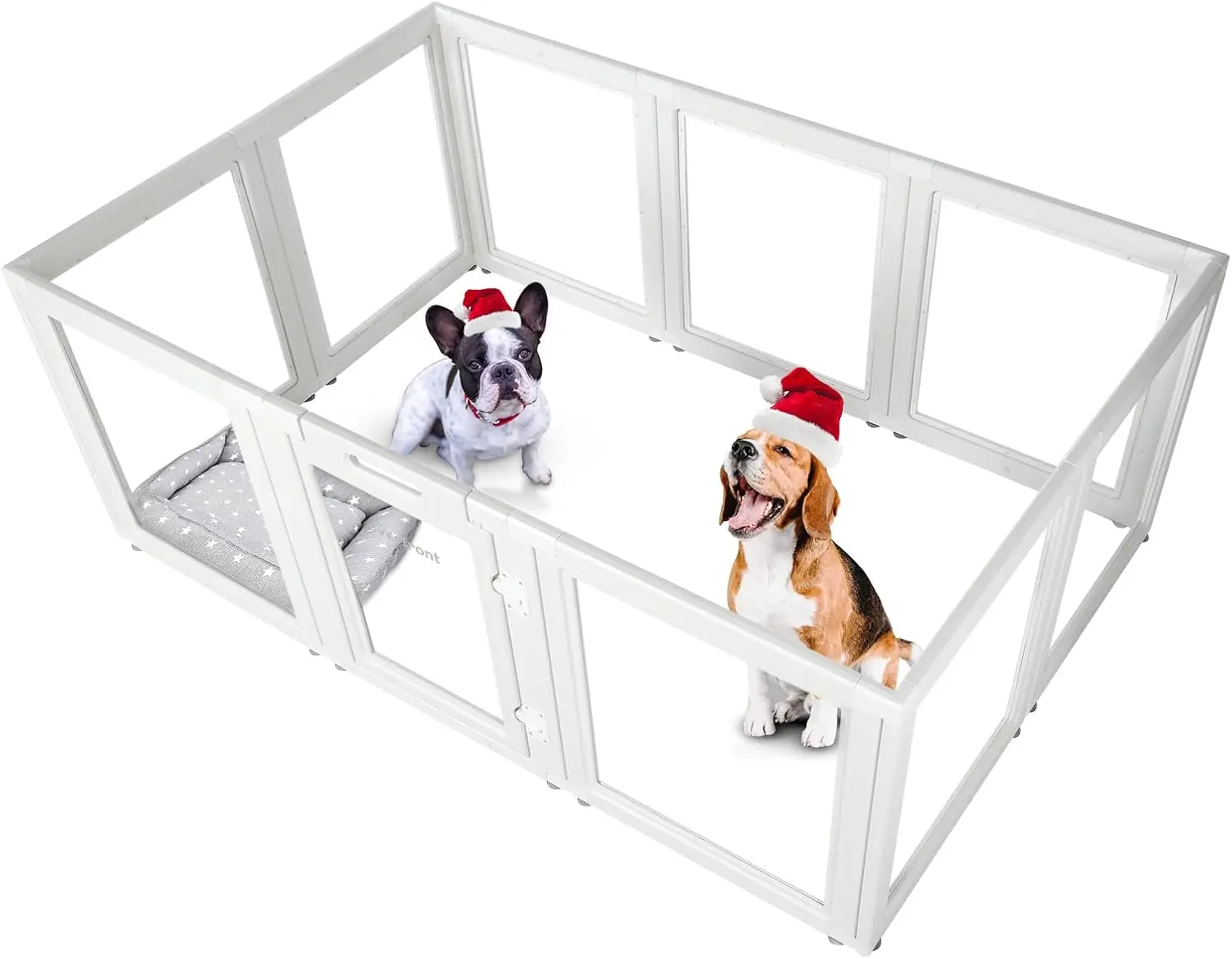 

Clear Acrylic Plastic Dog Playpen Indoor,for Puppy Cat Rabbit Ferret Transparent Pet Pen (30.3" Height, 10PCS)