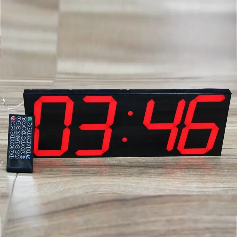 CHEETIE CP99 Large Electric LED Digital GPS Wall Clock Smart Timer Stop Watch Alarms Bedroom Dining Room Weather