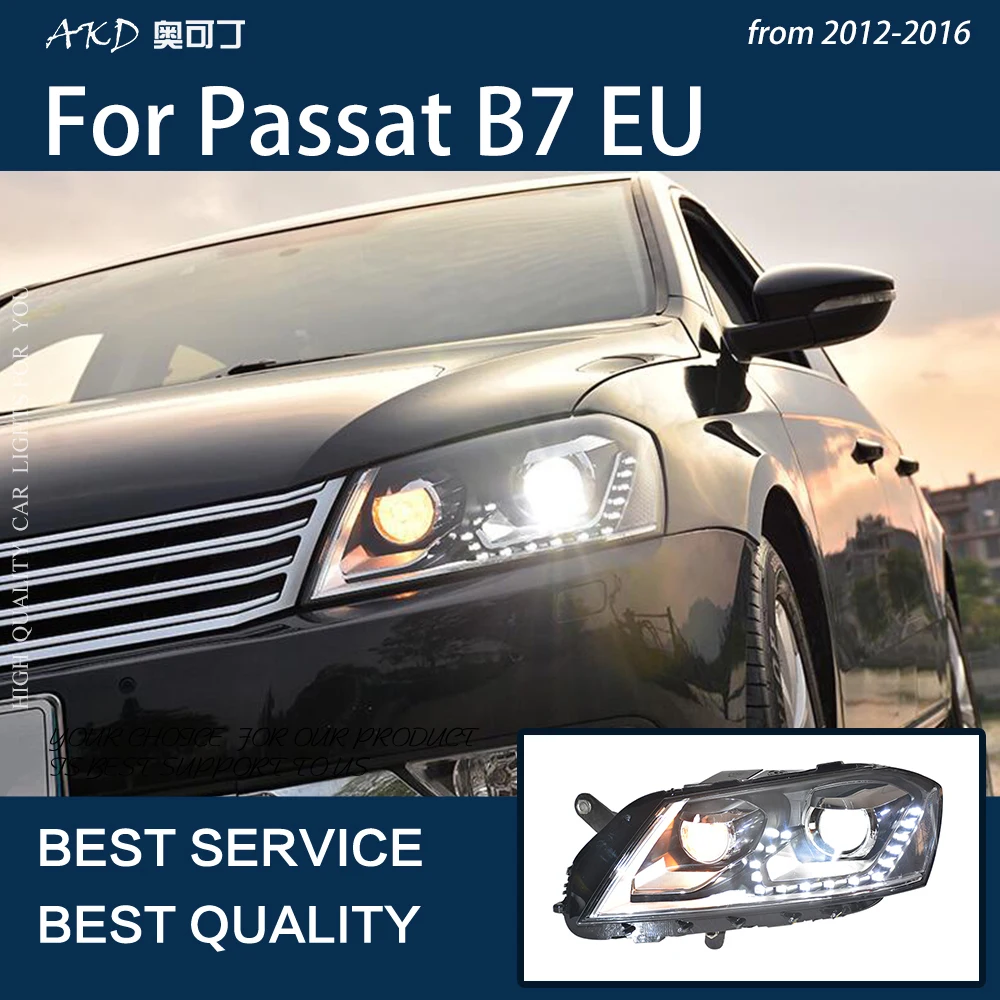 

Car Lights For Passat B7 EU 2012-2016 Magotan LED Auto Headlights Assembly Upgrade Tears Eye Design Signal Lamp Accessories