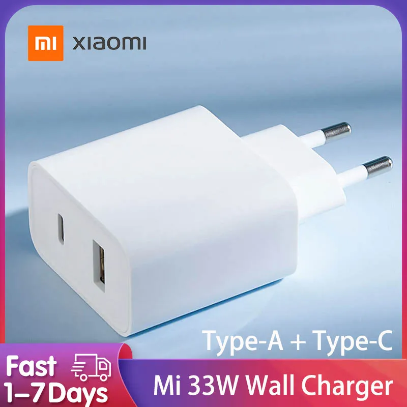 

Оригинальное зарядное устройство Xiaomi Mi 33 Вт для Xiaomi 11 Pro и Xiaomi 11 Ultra, полностью заряженное, 36 минут (Type-C + Type-A)