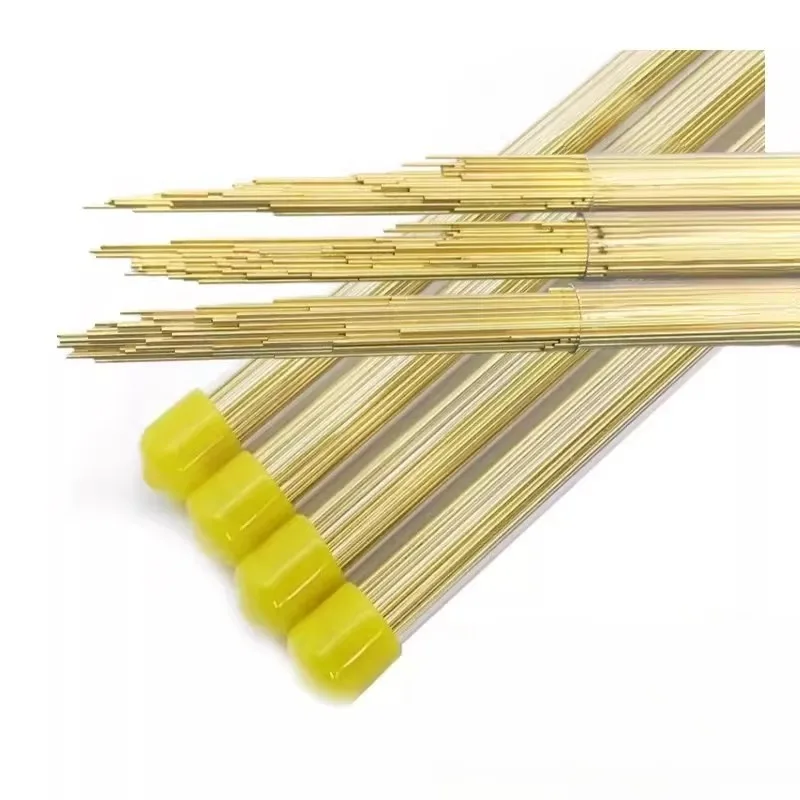 100pcs 400mm EDM Drilling Electrodes Single-Channel Brass Copper Tube 0.3-1.5mm