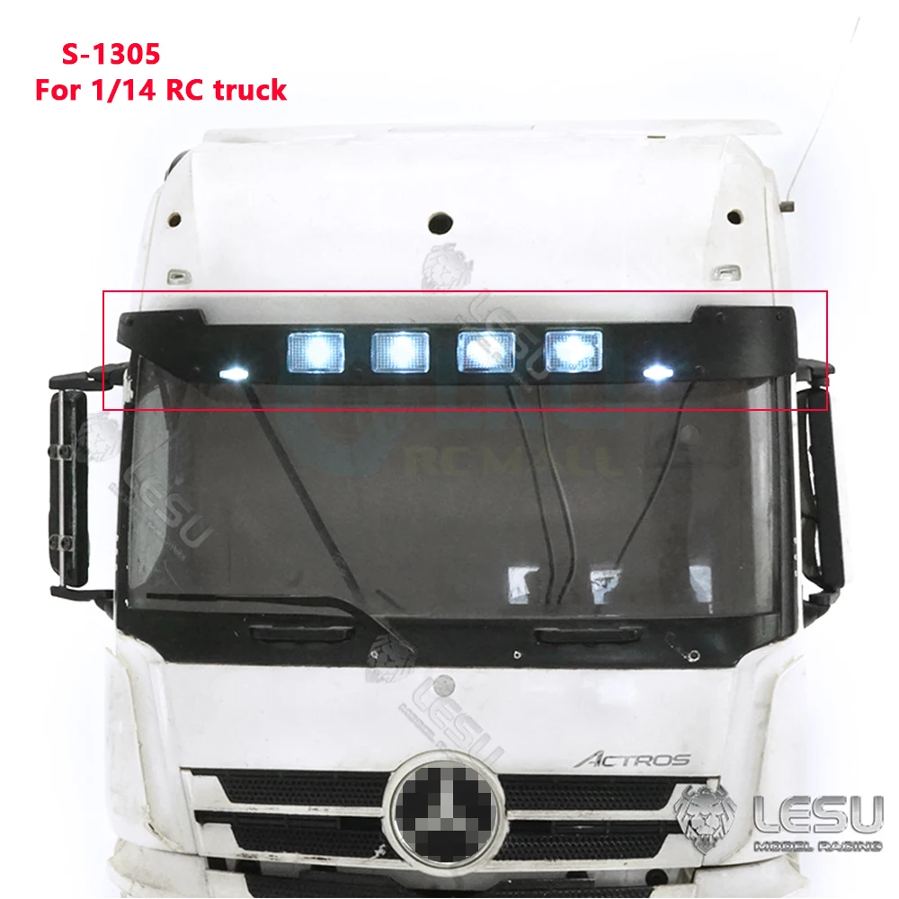 Zestaw oświetleniowy LESU S-1305-B odpowiedni do 1/14 RC Tamiya ciężarówka trakcyjna model pojazdu inżynieryjnego wizjer DIY części do modyfikacji
