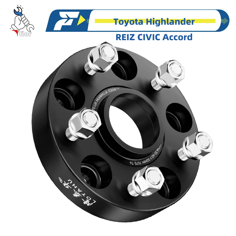 For Toyota Highlander REIZ CIVIC Accord Wheel Hub Flange Plate Wheel Spacers Hub widened Adapter Kit Wheel Hub Widening Gasket