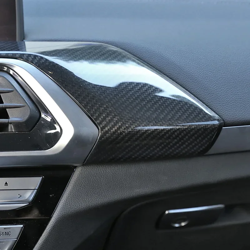 For BMW X3/X4 G01 G02 2018-2020 Real Carbon Fiber Center Console Air Outlet Panel Cover Modification Car Interior Accessories