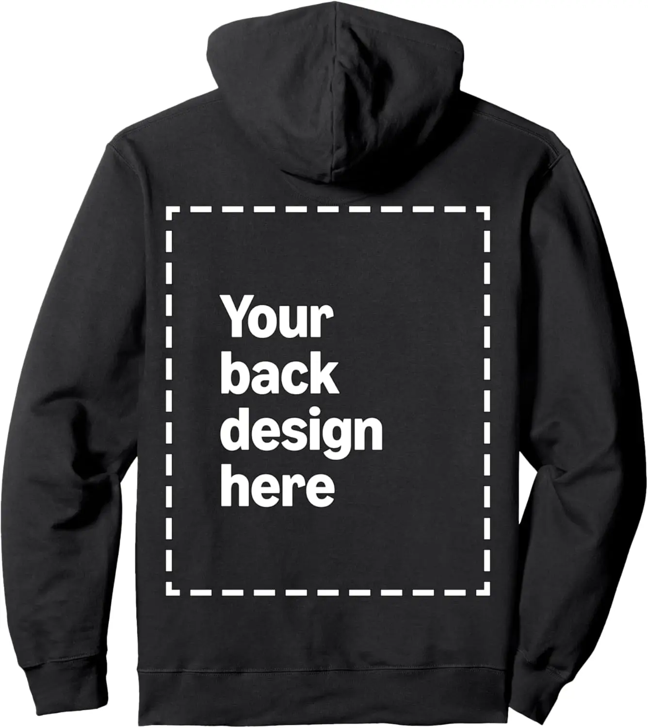 Moletom com capuz com estampa frontal e traseira personalizada com sua imagem para homens e mulheres por modificação de merch sob demanda, adicione sua imagem ou texto com capuz