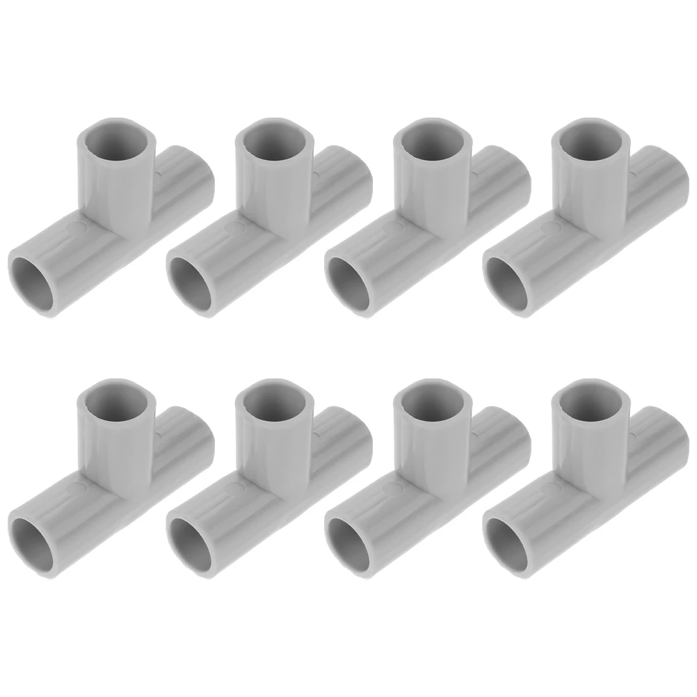 

8 шт., разъемы для манежа, Т-образный угловой комплект из ПВХ, прочный, простая сборка для использования в помещении и на открытом воздухе, разъем для палатки в клетке для домашних животных, ПВХ локоть