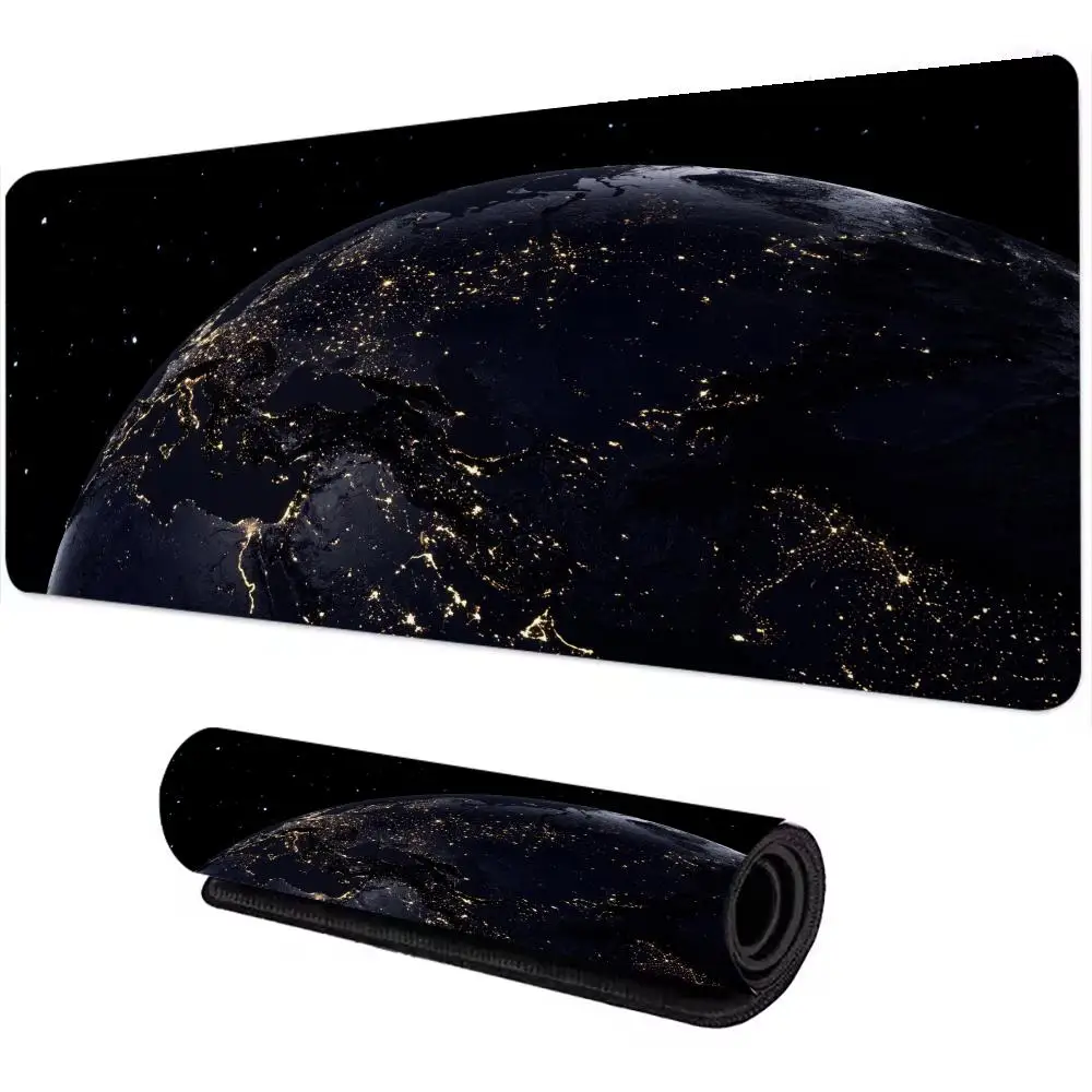 Galaxy Planetary Outer Space Mouse Pad Extra Large Computer Office Gaming Desk Mat  Non-Slip Rubber Gaming Keyboard & Mouse Pad