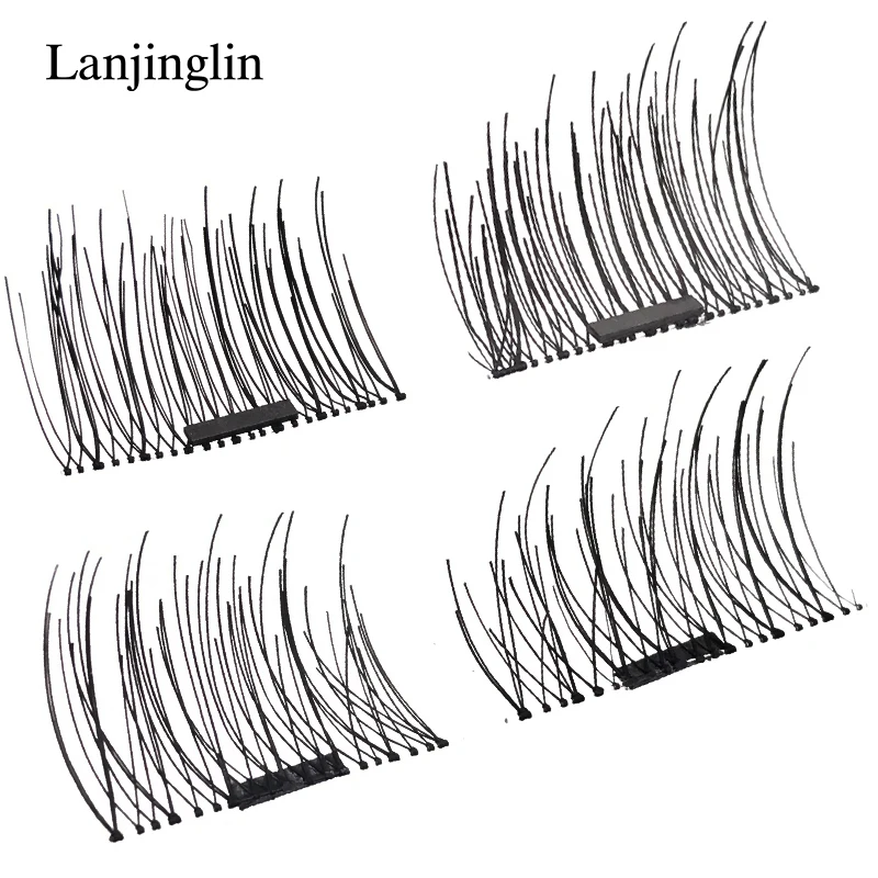 Wholesale 5/10/20/50 Boxes Magnetic Eyelashes 3D Mink Eyelashes Magnetic Eyeliner Magnetic Lashes Short False Lashes Makeup Tool