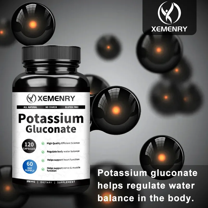 Potassium Gluconate Supplement - Supports Adult Muscle and Nerve Health 120 Tablets