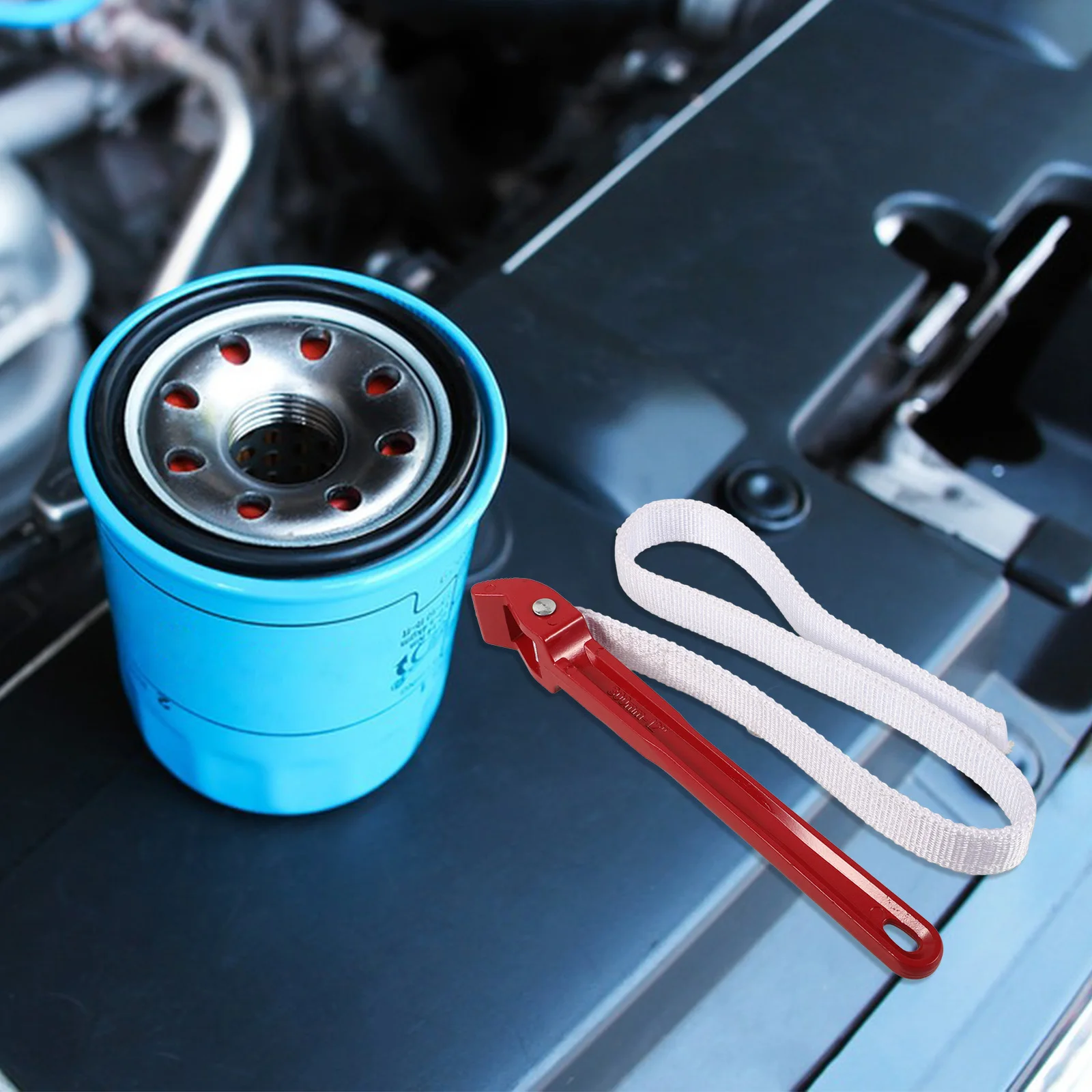 

Oil Wrench Strap Heavy Duty Canvas Aluminum Adjustable Tool Removal Remover Plumbing Maintenance Water Filter Spanner Oil Filter