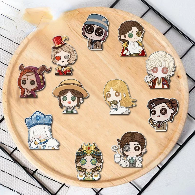 Anime Game ID V Cartoon Acrylic Badges Pin Gardener Coordinator Kawaii Cosplay Brooch Lapel Pins Backpack Home Decor Props Gifts