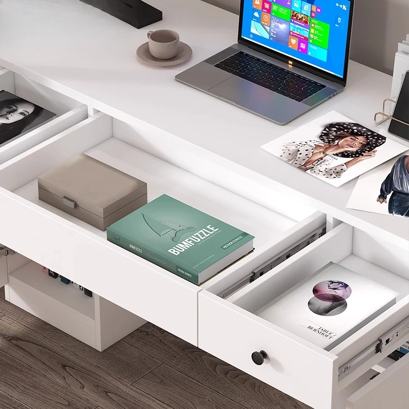 Desk Student Home Desktop Computer Desk Bookcase Integrated Desk Bookshelf Combination Study Table FL34