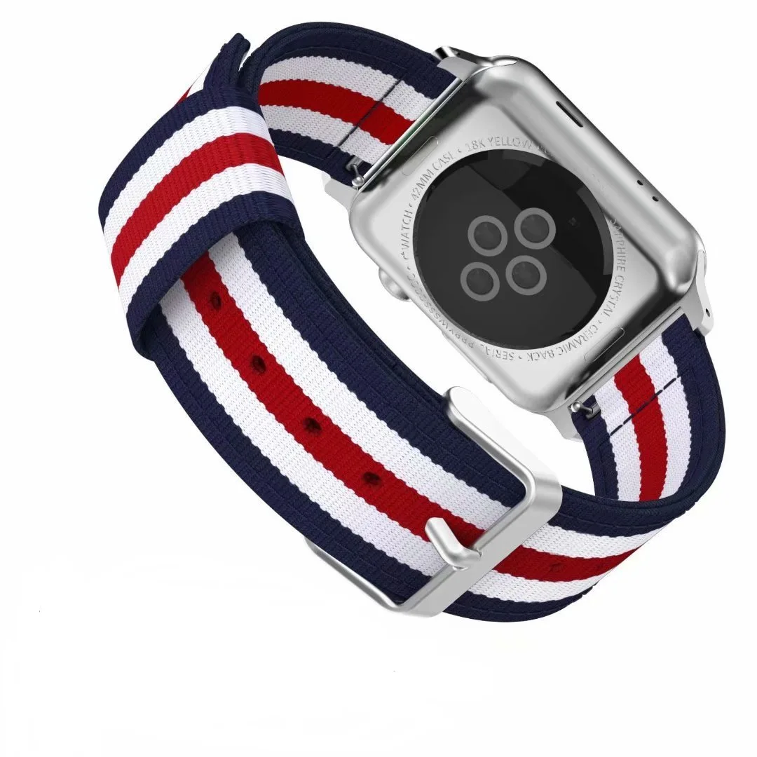 Ремешок нейлоновый для Apple Watch Ultra 10 9 8 7 46 мм 45 мм 49 мм 44 мм 41 мм 40 мм, спортивный удобный браслет для iwatch 6 5 4 SE 3 42 мм