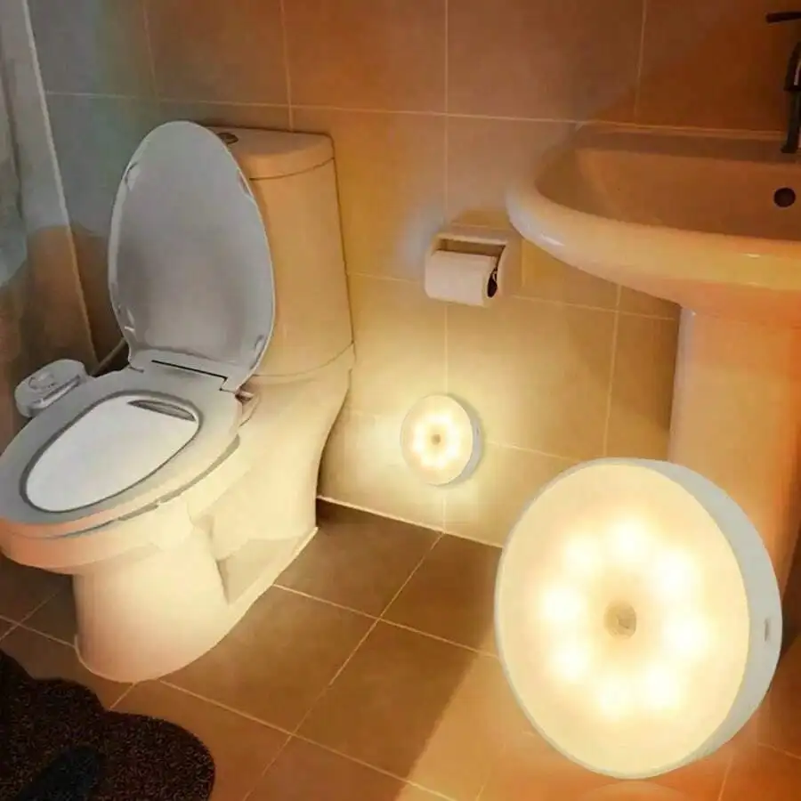 3-Color Smart Sensor Night Light, Auto On/Off with Motion & Daylight, Magnetic & Hanging, Perfect Gift for Home Safety
