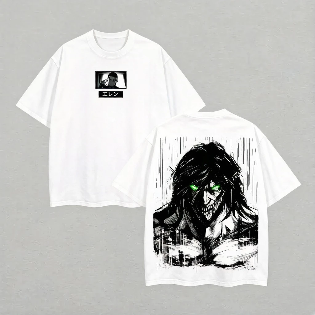 Camiseta con estampado de Alan Jagger de la versión animada de "Attack on Titan", ropa de manga corta cómoda y transpirable de alta calidad