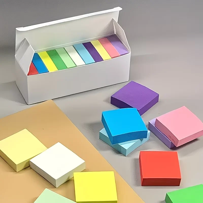 11 Pcs Fluorescent Color Sticky Note Posted It Note Pads Stickers Planner Sticker Notepad Memo Pad School Office Supplies