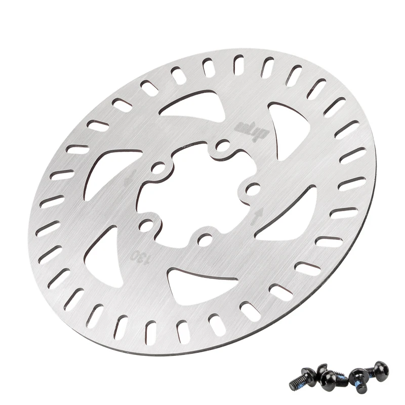 130mm 5 Holes Brake Disc Rotor For Xiaomi 3/4 Pro Electric Scooter Stainless Steel Rotor Pad with Screws Set Replacement Parts