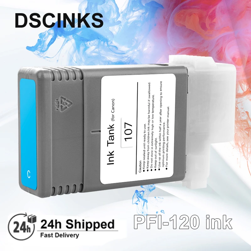 PFI-107 PFI107 Compatible ink cartridge for Canon IPF-670 IPF-680 IPF-685 IPF-770 IPF-780 printer 130ML PFI-107BK PFI-107C
