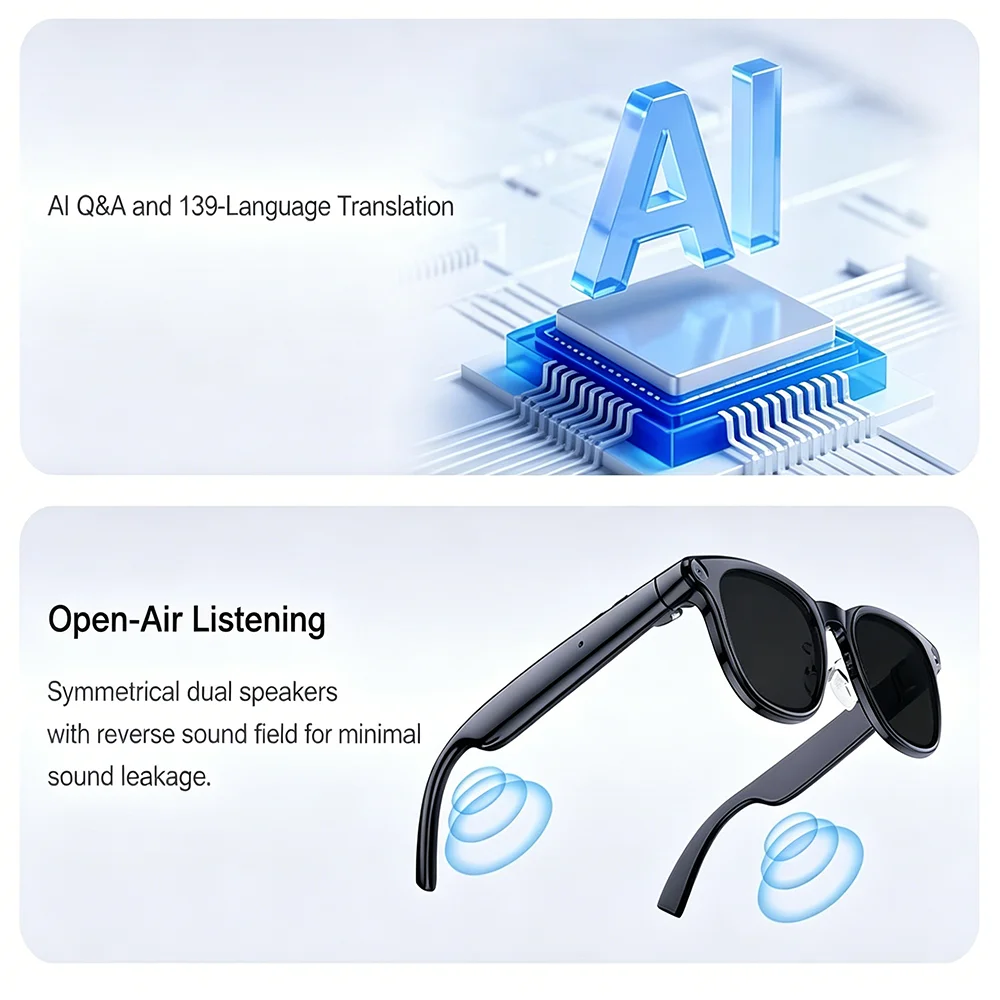 Умные очки 4K AI с камерой 8 М – обзор и цена Smart Glasses Lens