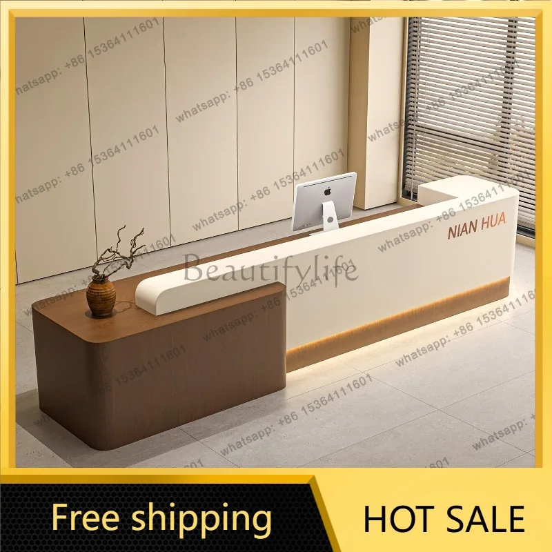 FG Luxury Conference Reception Desk Executive Workstation Reception Counter Task Contemporary Bureau Reception Office Furniture