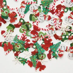 200PCS Christmas Fake Nail Stickers Wood Pulp Chips Butterfly Embossed Nail Stickers Accessories Nail Art Decorations