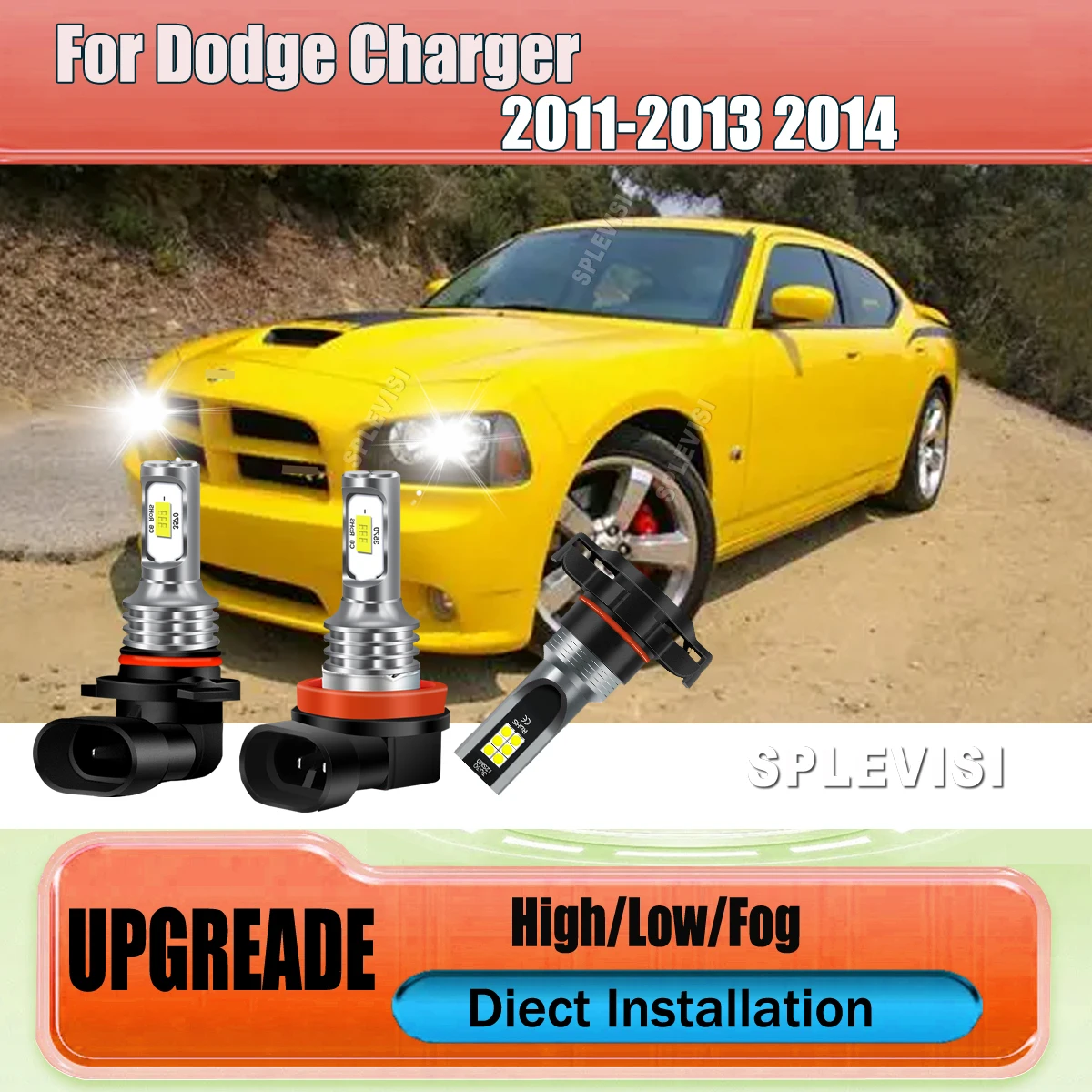 

Light Up the Night with 9005 H11 High-Low Beam Headlights h16 5202 Fog Light Bubls For Dodge Charger 2011 2012 2013 2014