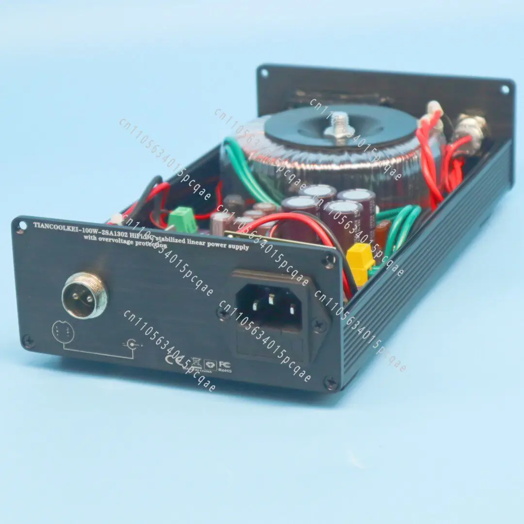 100W HiFi Low Ripple Low Noise Low Internal Resistance DC 12V 19V Regulated Linear Power Supply with Voltage Protection