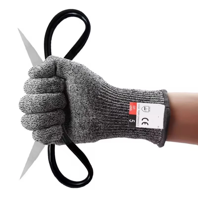 5 Level Safety Anti-Cut Work Gloves Kitchen Gardening Anti-Cut Knitted Gloves Anti-Thorn Wear-Resistant Glass Building Gloves