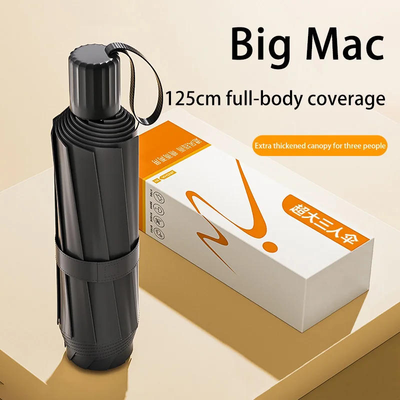 

﻿ Усиленный зонт, прочный и долговечный ветрозащитный зонт, солнцезащитный зонт с защитой от ультрафиолета, большой деловой зонт, зонтик от солнца