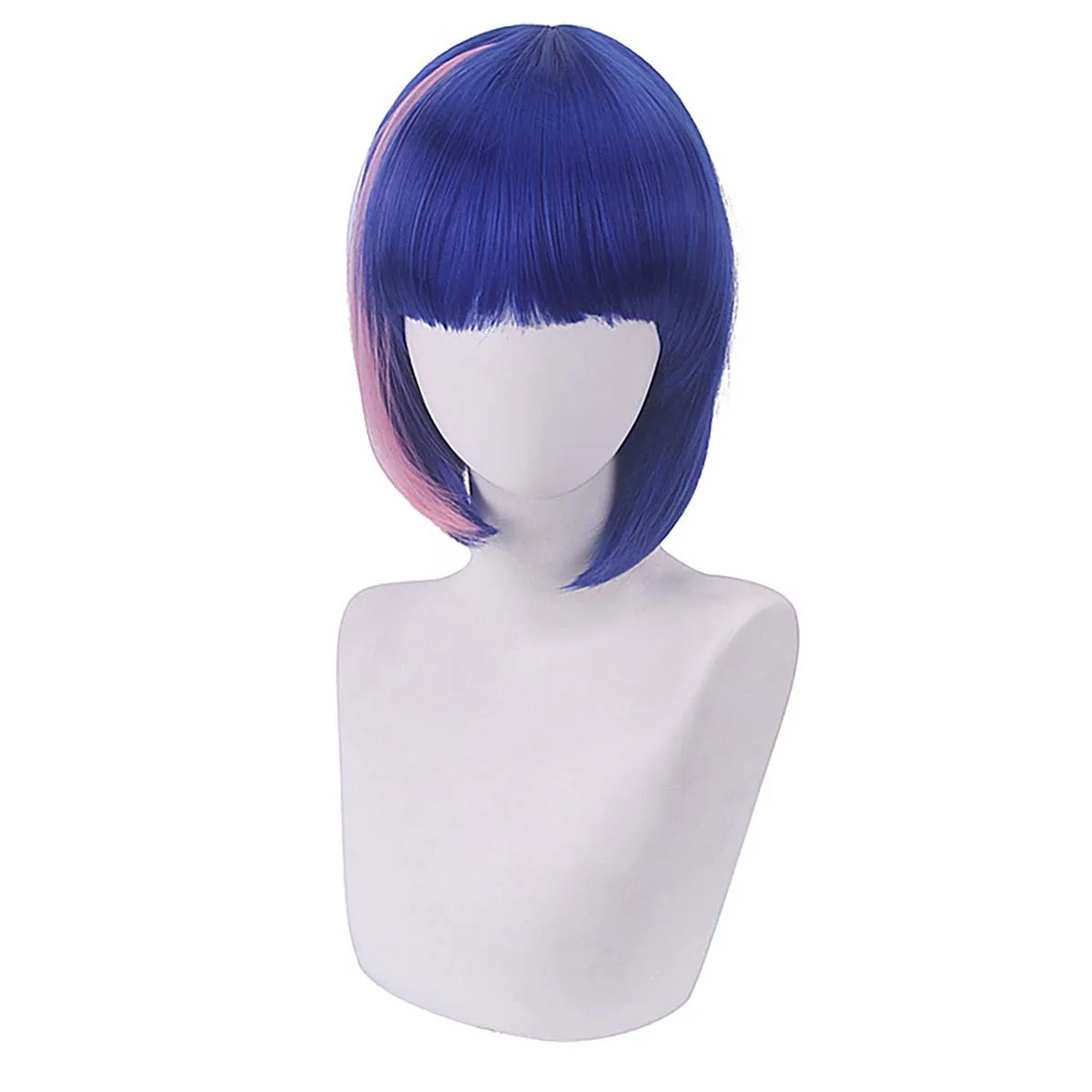 Women Assassin Wu Liuqi Cosplay Coke Short Hair Mixed Blue Wig
