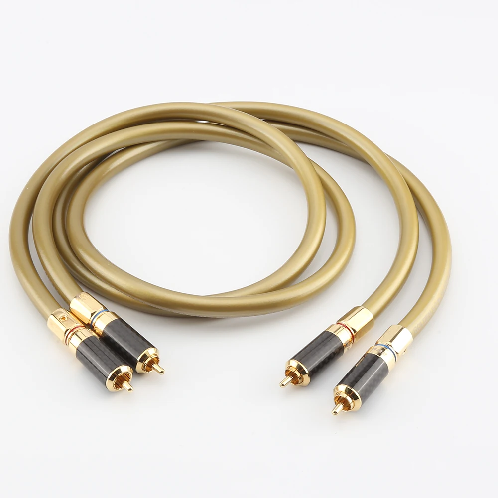 Paire Hi End Nordost Odin 2 argent référence interconnexions hifi Audio RCA câble Audiophile pour amplificateur lecteur CD