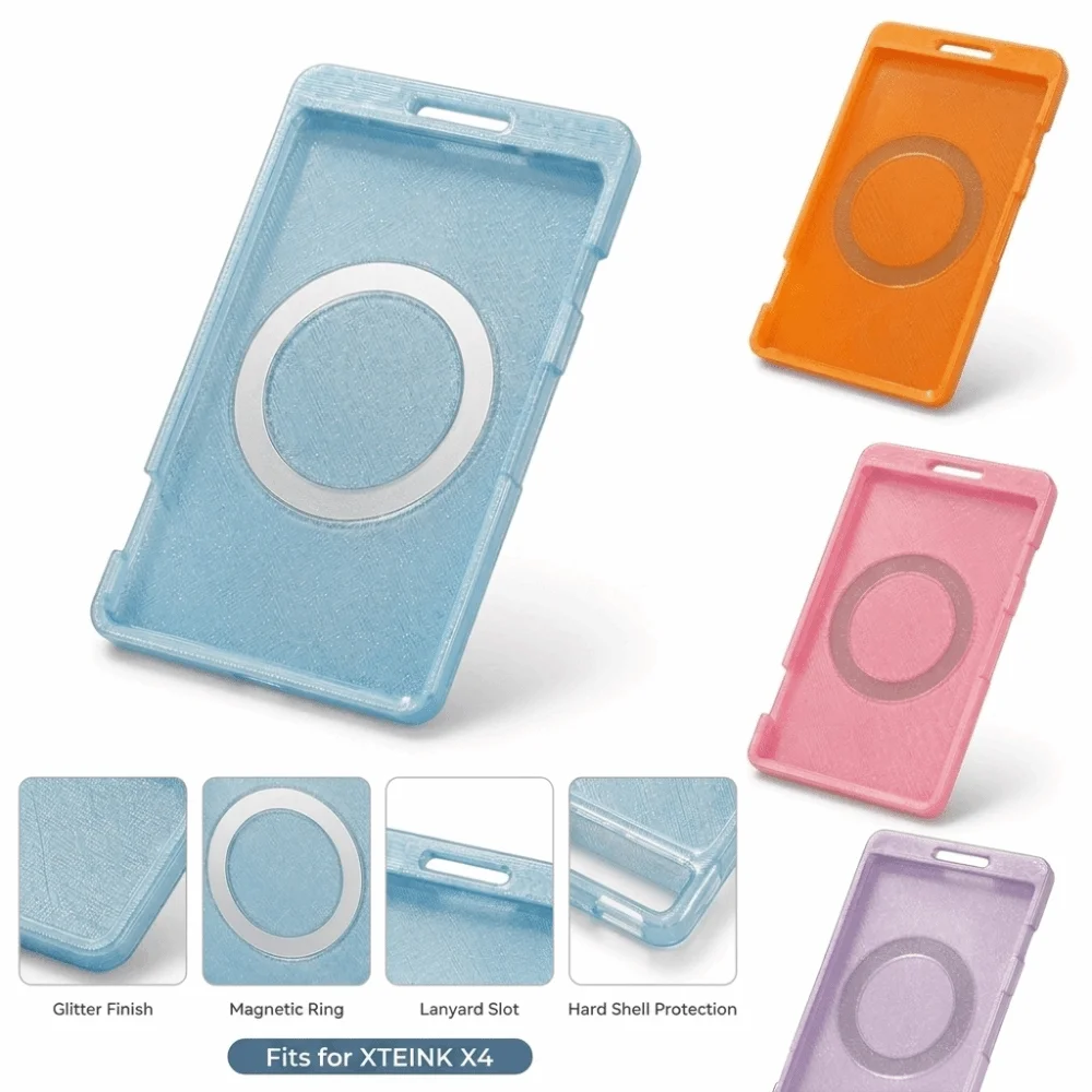Shimmering E-Reader Case Shockproof Full Coverage Full Coverage Case Anti-Scratch Portable Cover for XTEINK X4