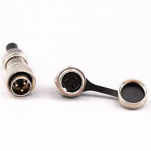 Aviation Connector GX16 3 Pin IP67 Waterproof Male and Female Reverse Pair 16mm Circular Solder Cable Connector Plug