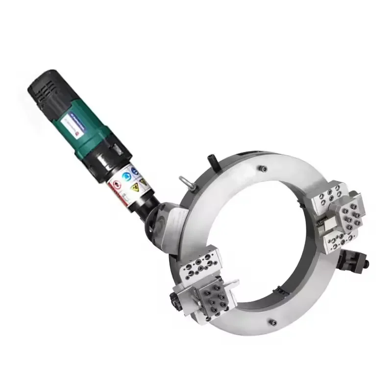 OCE 305 Automatic External Split Frame Pipe Cold Cutter Beveling Machine for 6 to 10 Inch Tubes Industrial Welding Prep Tool