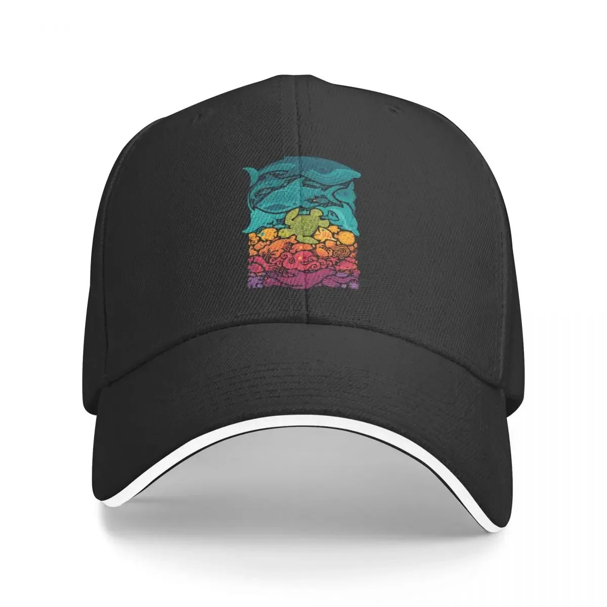 Aquatic Spectrum Baseball Cap Golf Hat Gentleman Hat |-F-| Women's Golf Clothing Men's