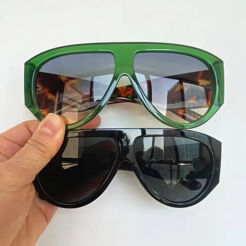 Modische Unisex-Sonnenbrille mit Froschspiegel, UV-Schutz, Übergroßer Rahmen, Breite Bügel, Sonnenbrille Google – Detail 2